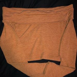 Off The Shoulder Cropped Shirt